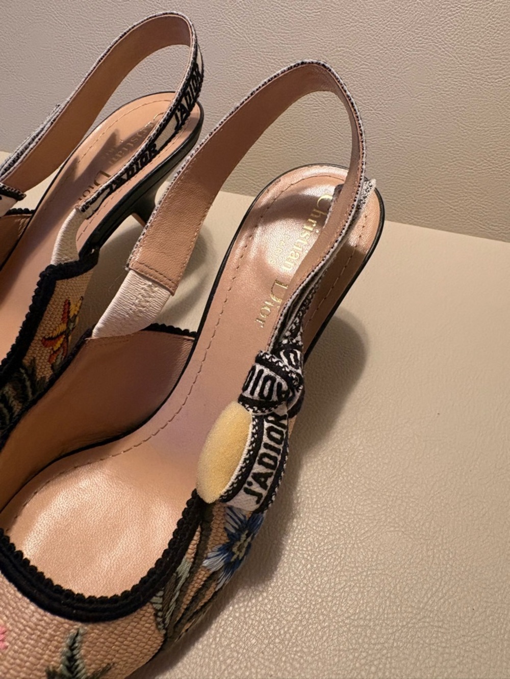 Christian Dior J’Adior Embroidered Slingback Pumps – Floral – Size 38 - Picture 3 of 11